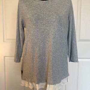 LOFT Ruffled Trimmed Sweater